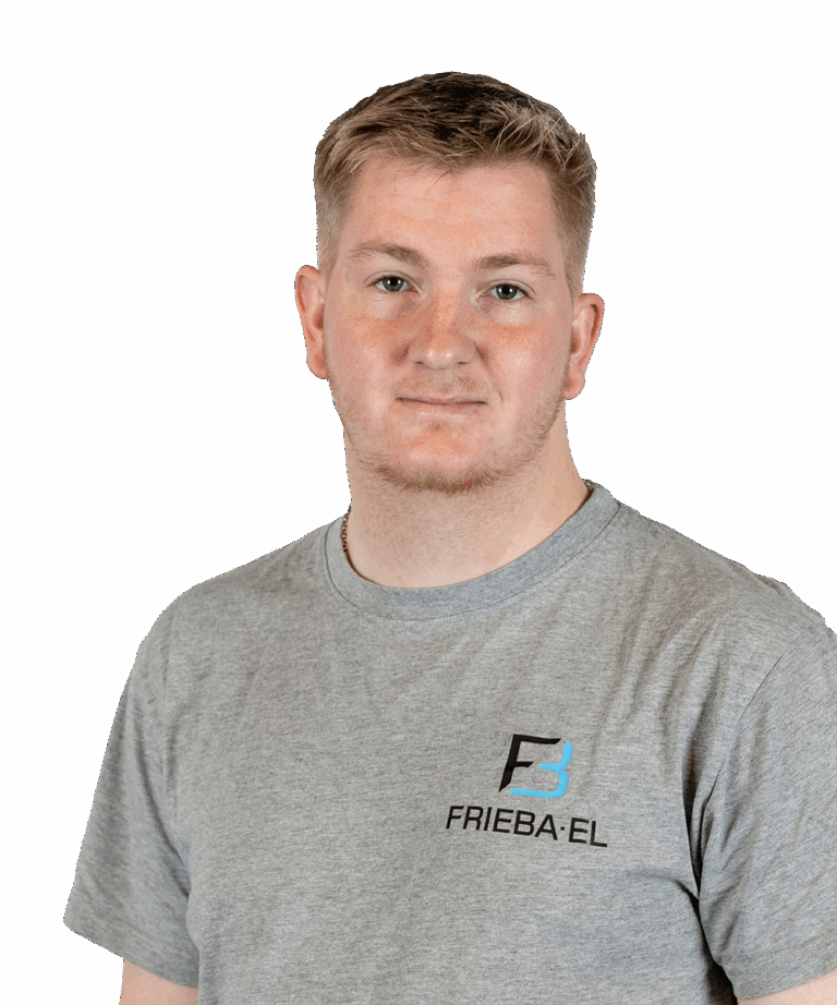 Tobias Toft, elektriker hos Frieba-el
