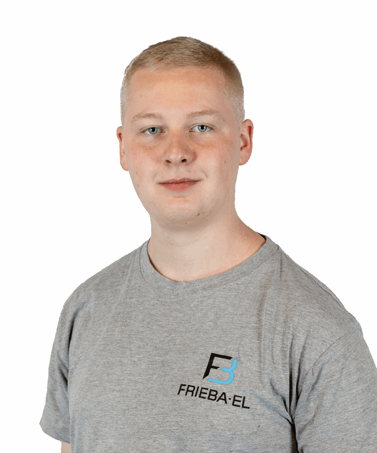 Oliver Søgaard Andersen, elektriker hos Frieba-el